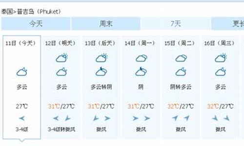 泰国天气预报哪个_泰国天气预报15天30天