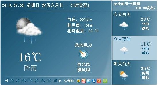 靖江今天实时天气预报